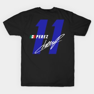 Sergio Perez 11 Signature Number T-Shirt